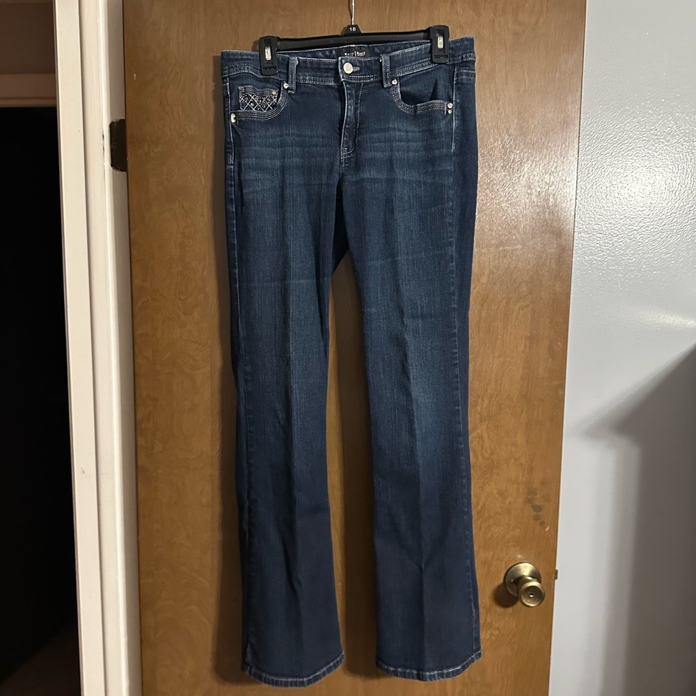 WHBM Blanc Boot Cut Jeans